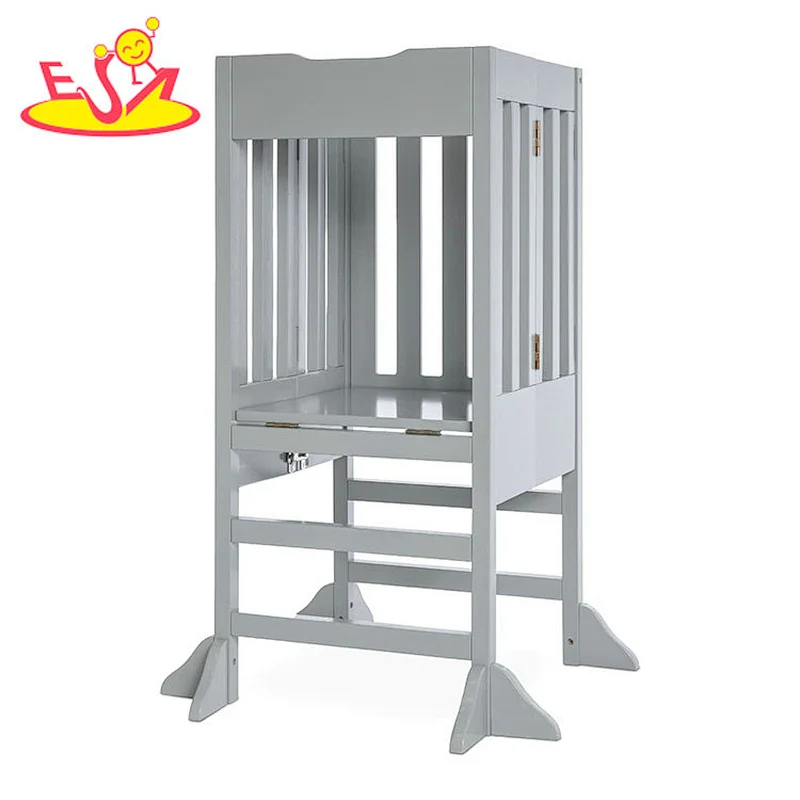 Montessori Height Adjustable 2 In 1 Wooden Kitchen Helper Tower For Kids W08G394